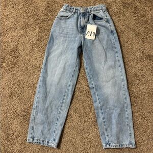 Zara Little Girl Jeans Baggy Fit Size 10